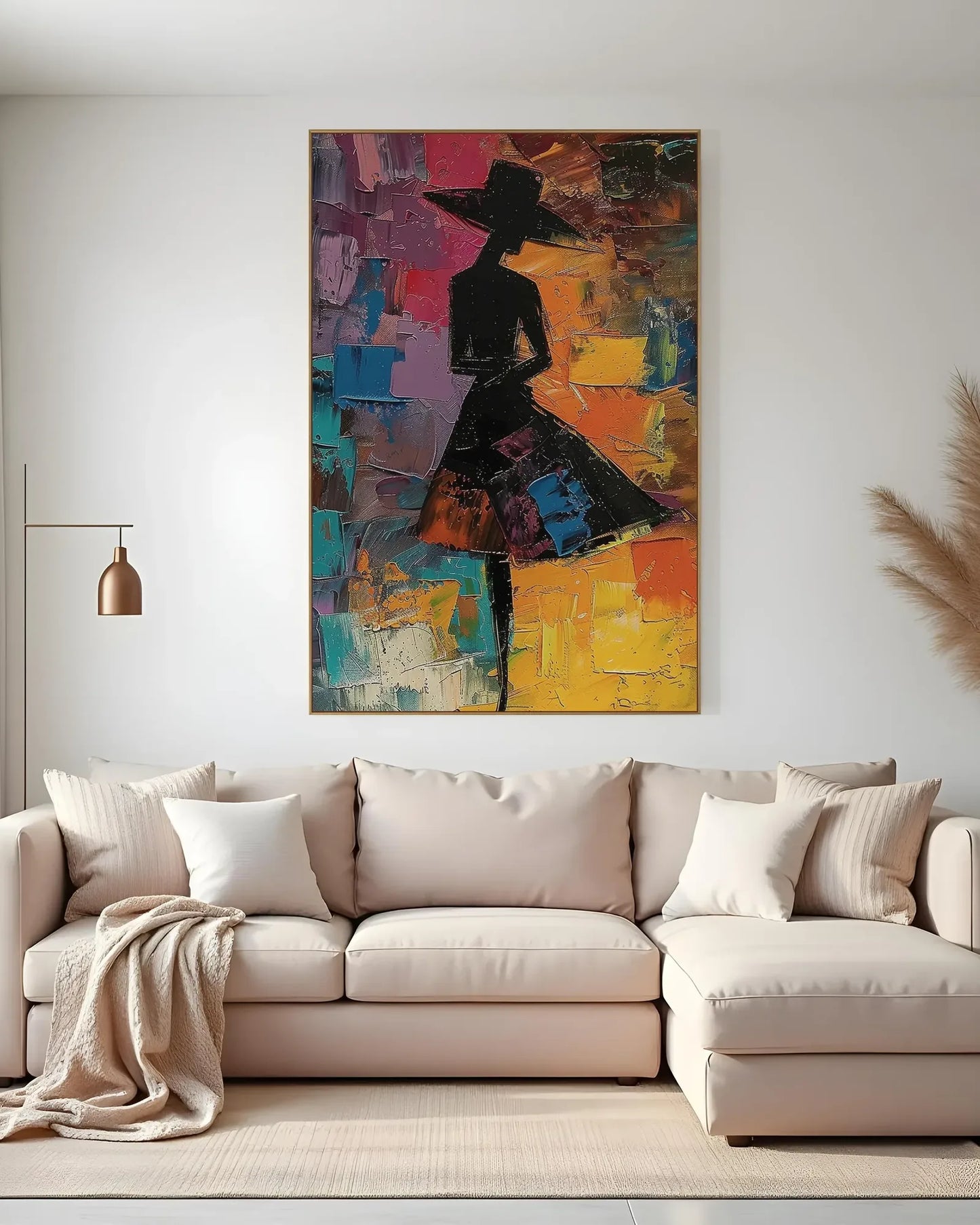 Modern Colorful Art On Canvas for Living Room No.019