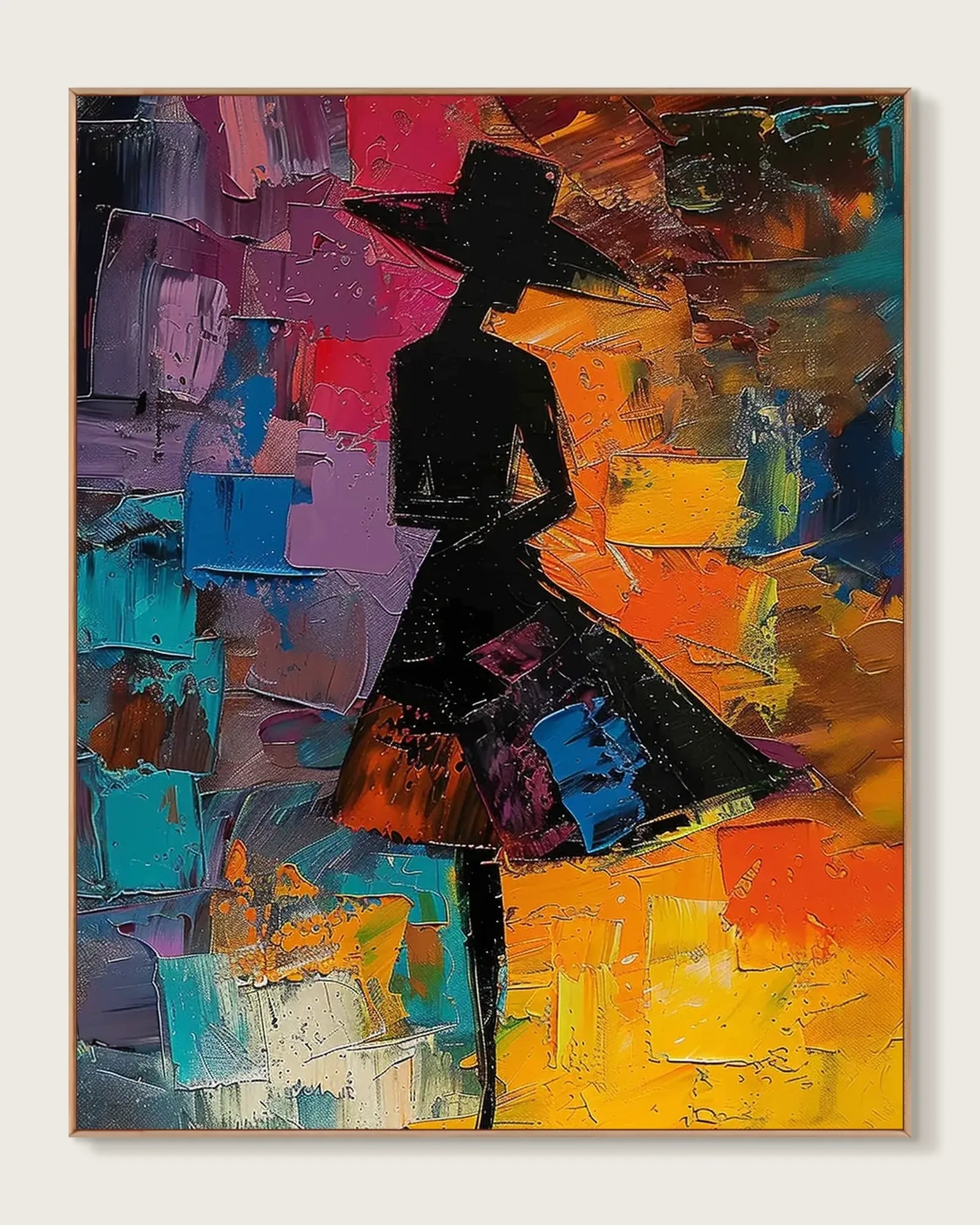 Modern Colorful Art On Canvas for Living Room No.019