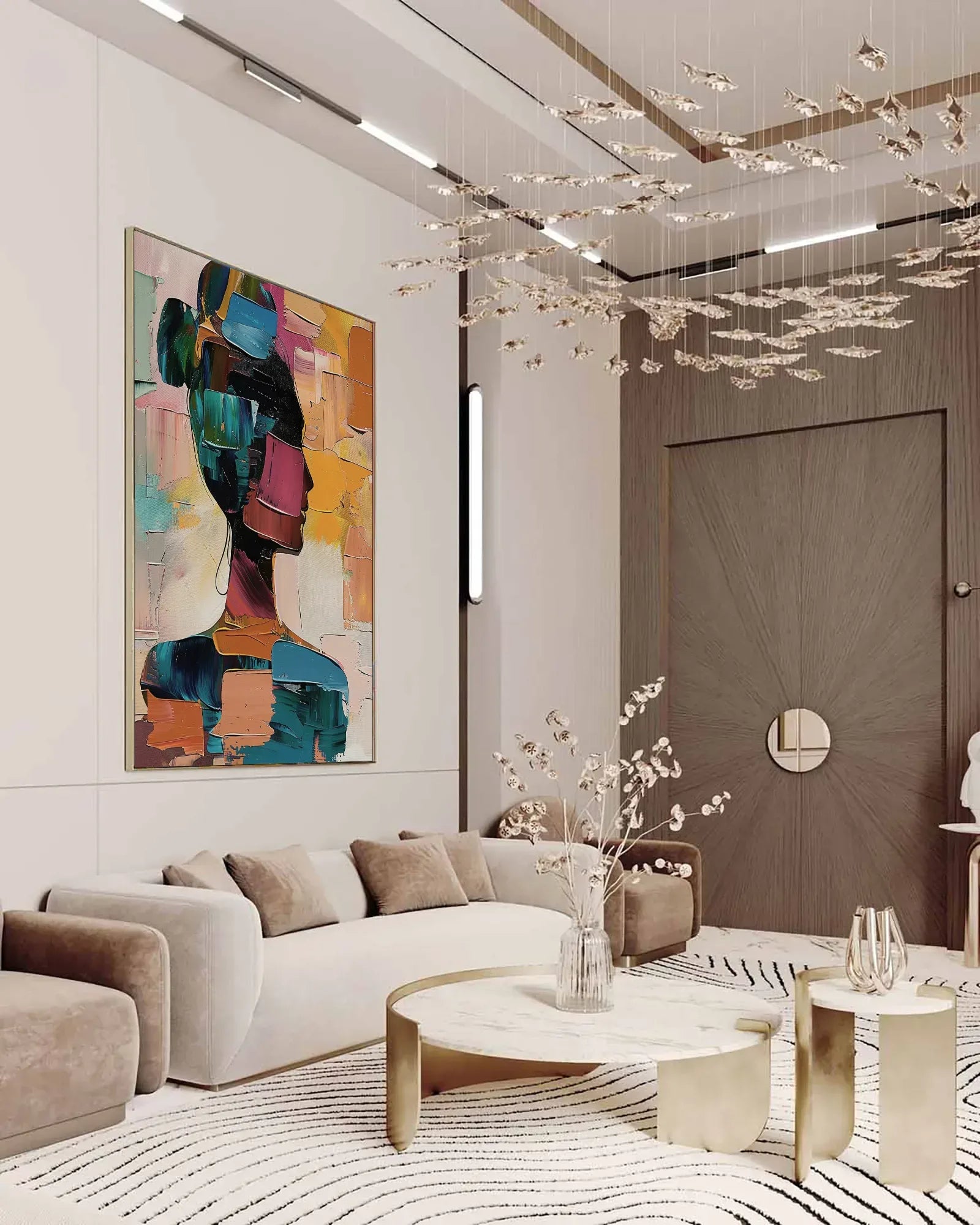 Modern Colorful Art Wall Painting for Modern Home No.028