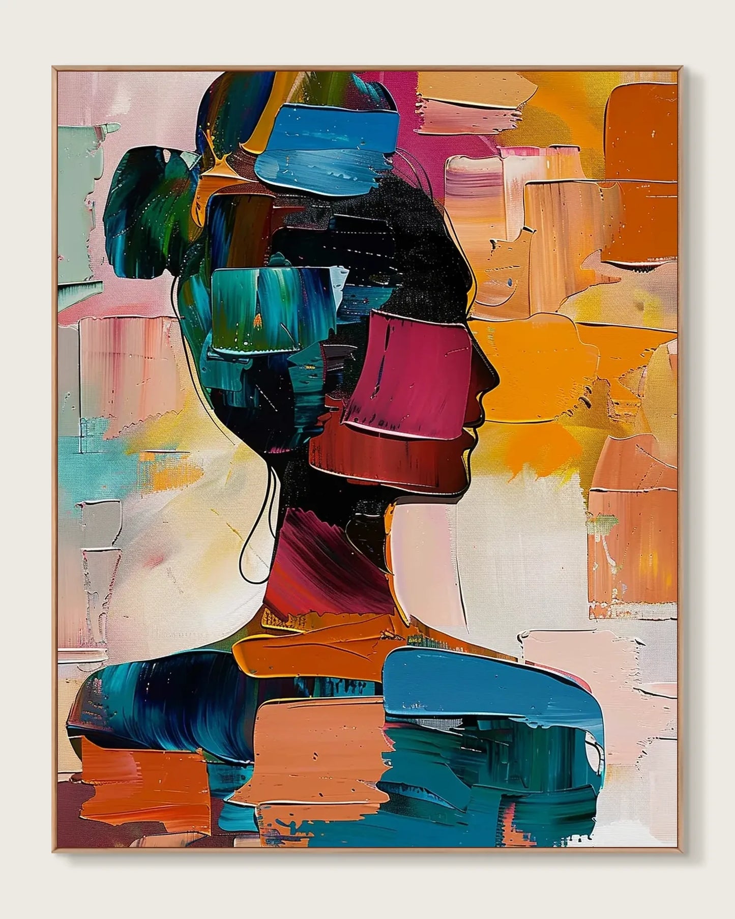 Modern Colorful Art Wall Painting for Modern Home No.028