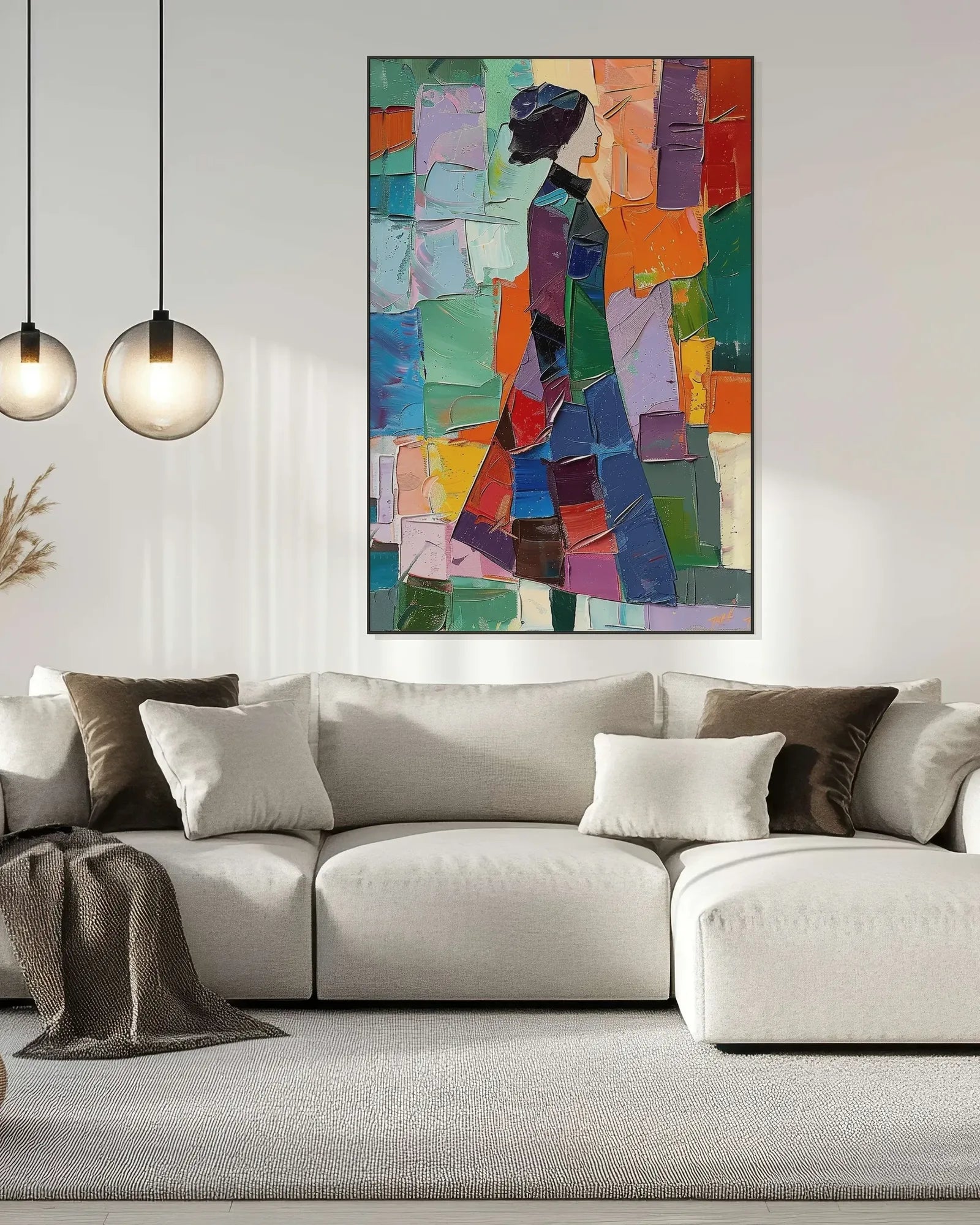 Modern Colorful Canvas Artwork for Office No.024