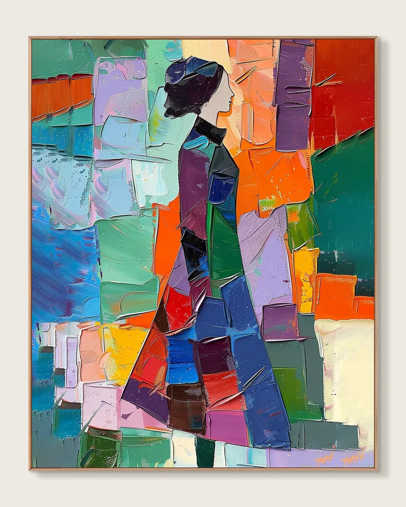 Modern Colorful Canvas Artwork for Office No.024