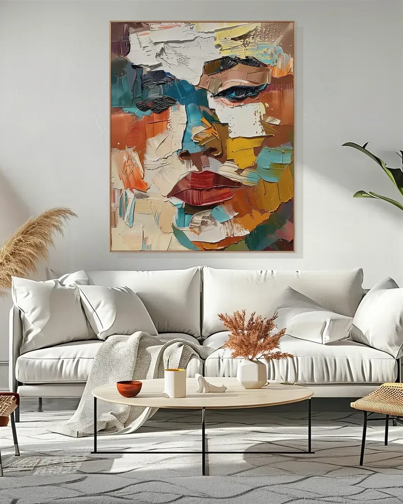 Modern Colorful Canvas Painting for Dining Room No.022
