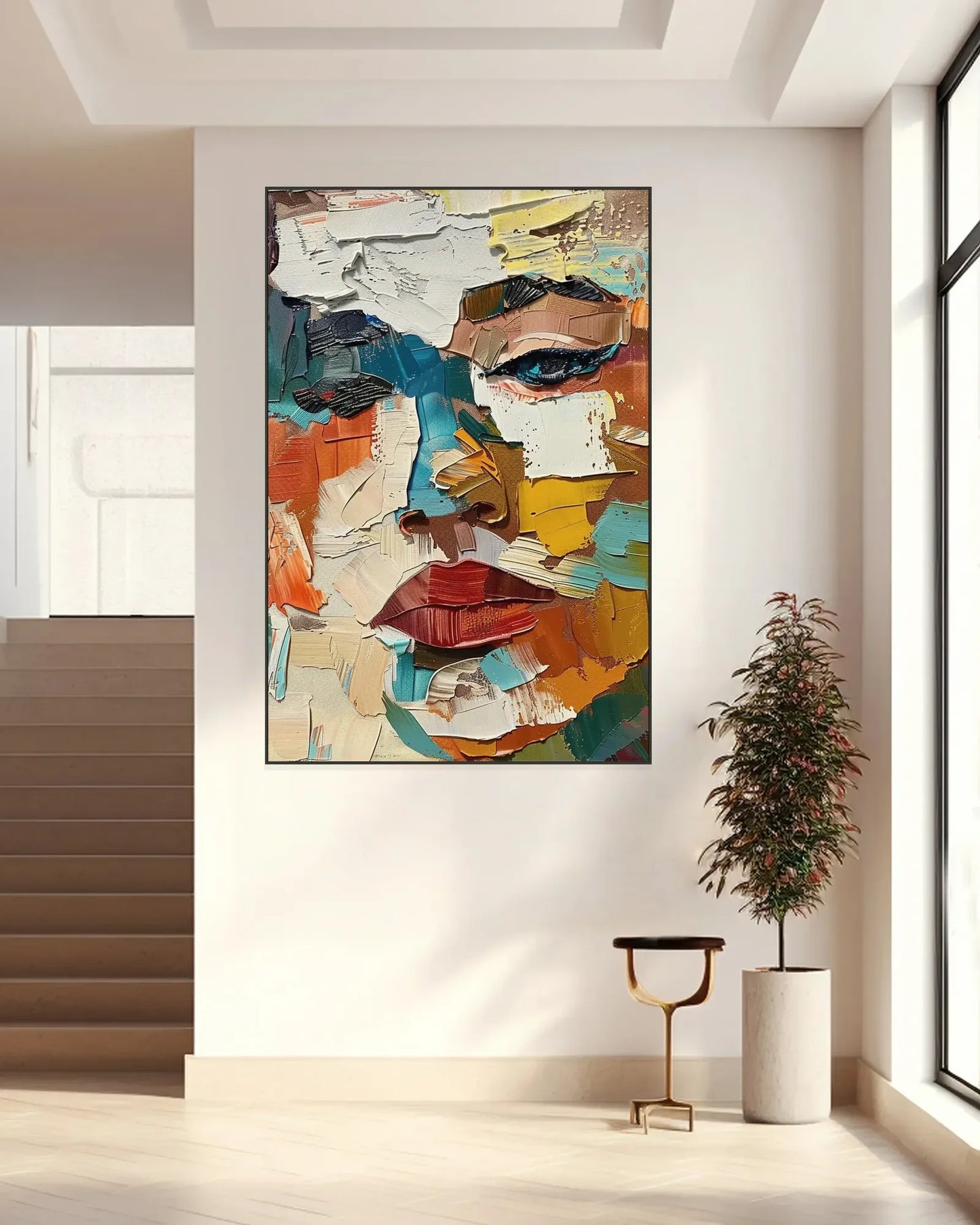 Modern Colorful Canvas Painting for Dining Room No.022