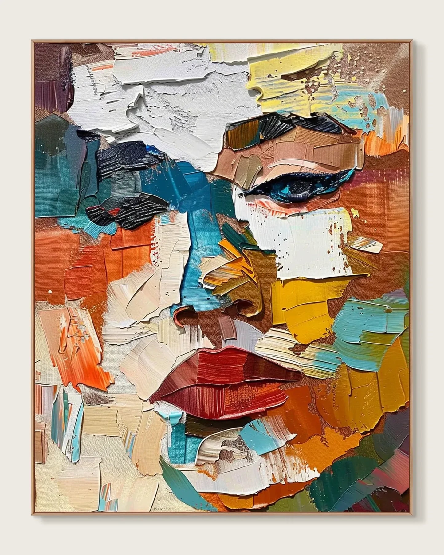 Modern Colorful Canvas Painting for Dining Room No.022