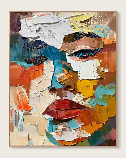 Modern Colorful Canvas Painting for Dining Room No.022