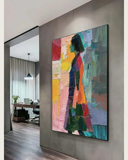 Modern Colorful Canvas Wall Art for Apartment No.027