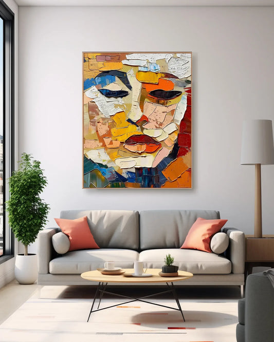 Modern Colorful Contemporary Art for Entryway No.025