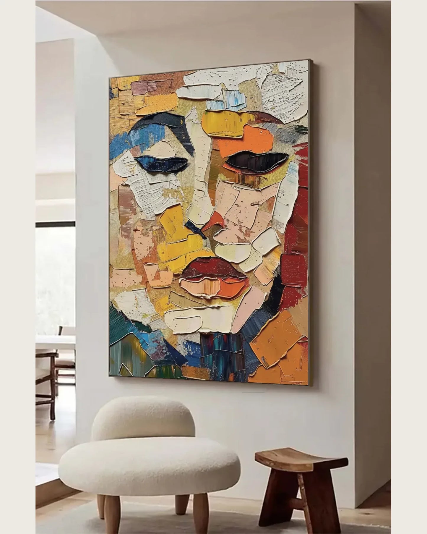 Modern Colorful Contemporary Art for Entryway No.025