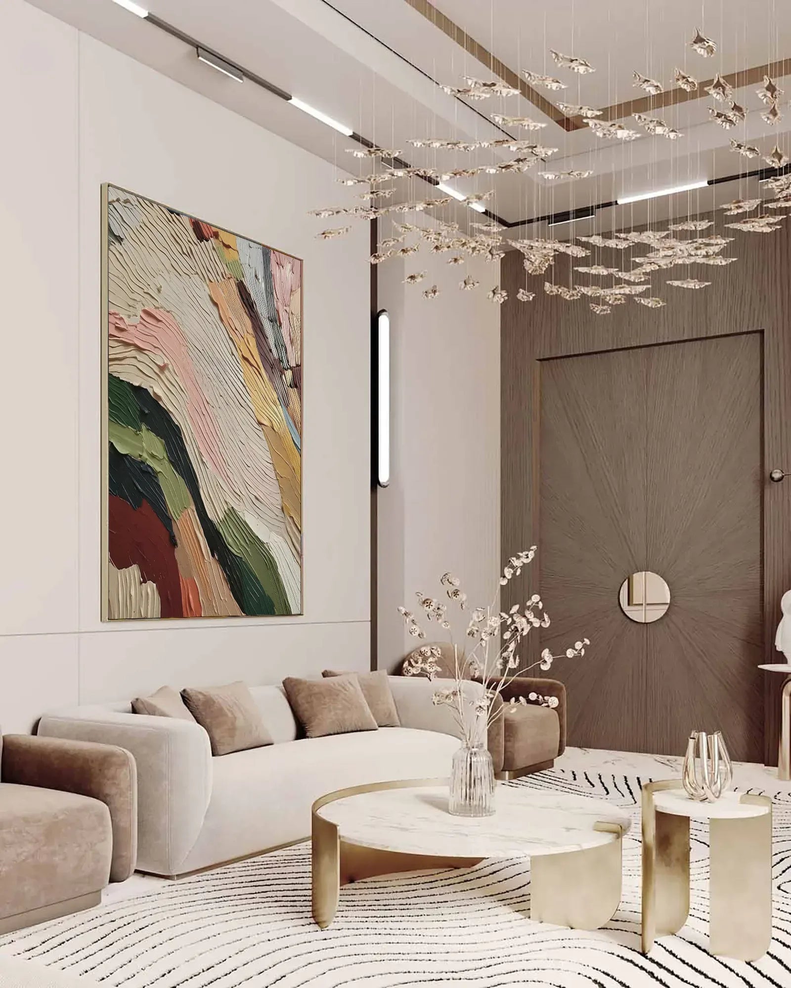 Modern Colorful Painting On Canvas for Living Room No.018