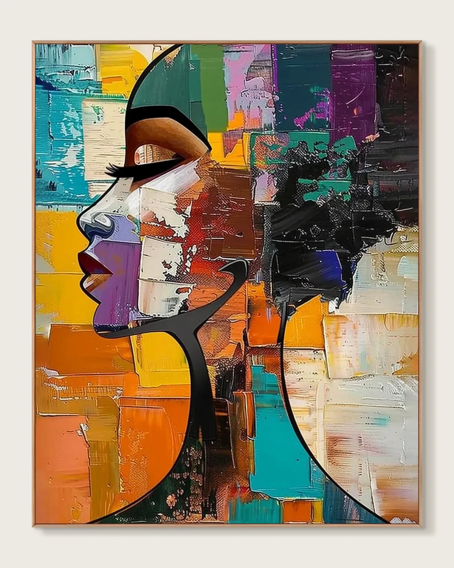 Modern Colorful Wall Artwork for Dining Room No.023