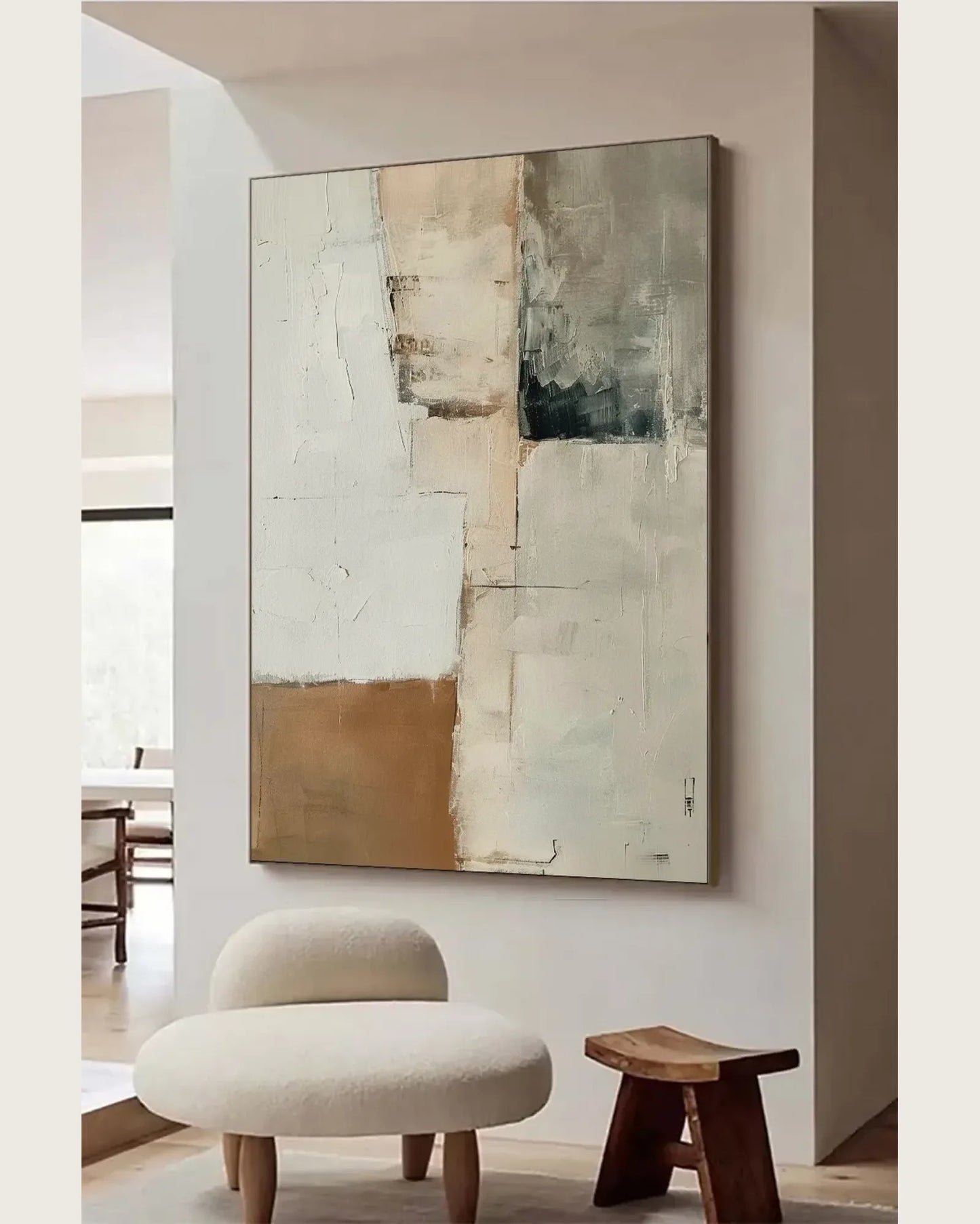 Modern Minimalist Wabi Sabi Canvas Painting No.045