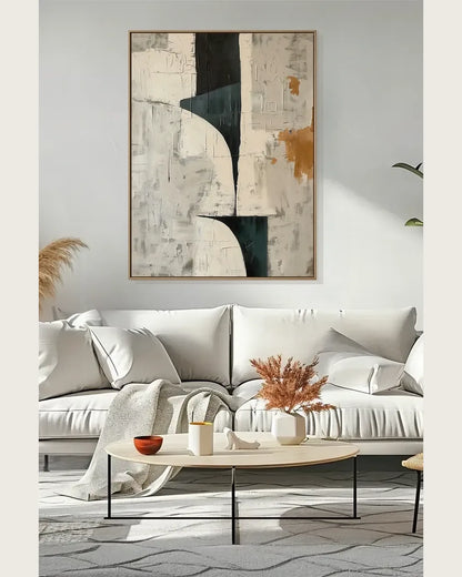Muted Tone Wabi Sabi Canvas Painting No.070