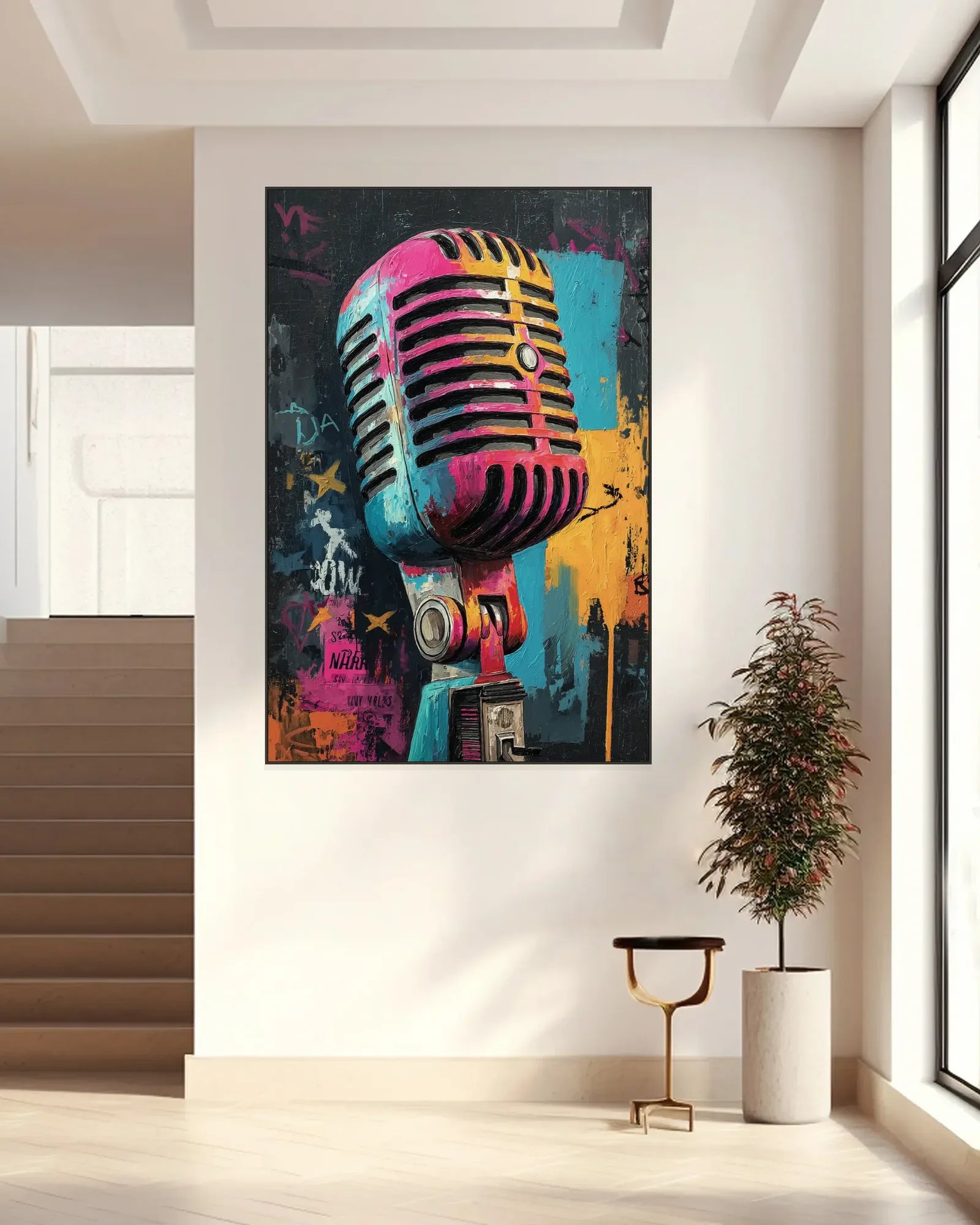 Nyc Graffiti Canvas Painting No.004