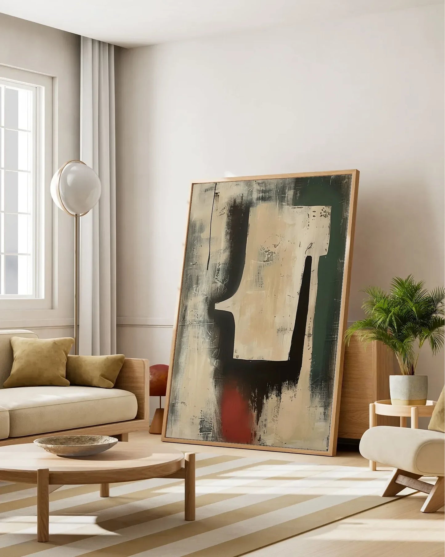 Natural Materials Wabi Sabi Canvas Painting No.050