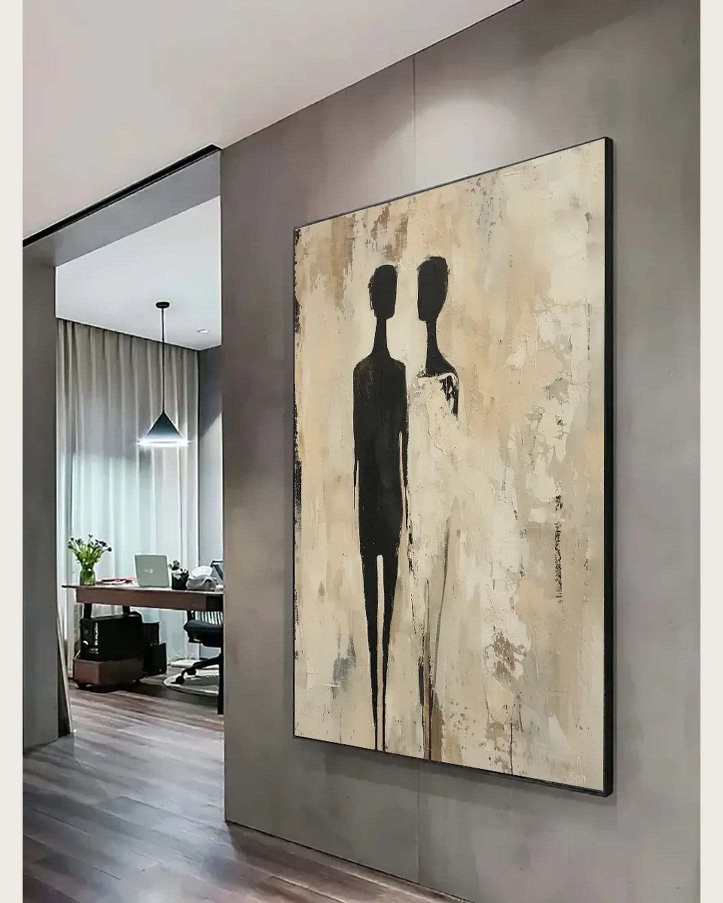 Natural Tone Minimalist Canvas Art No.077