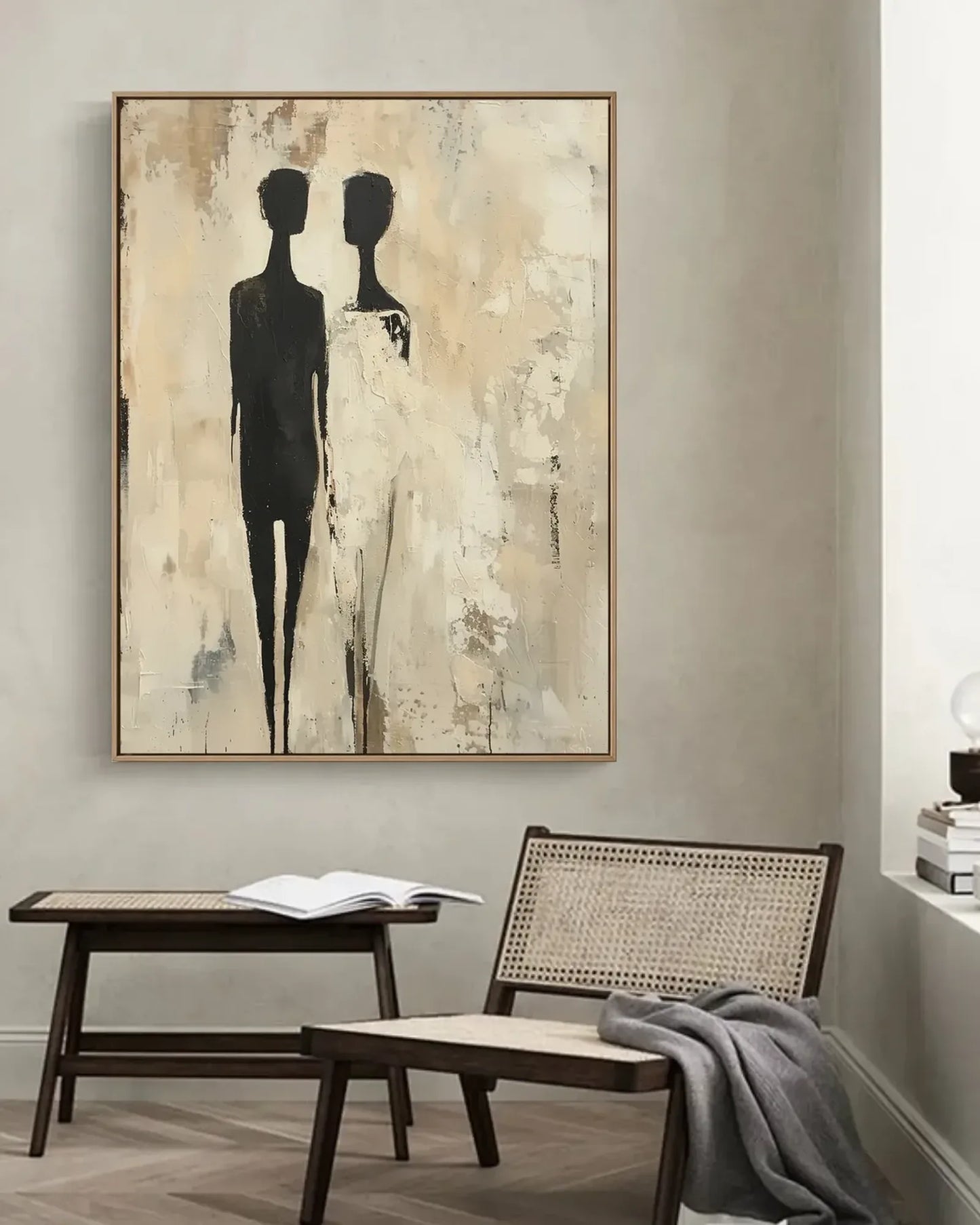 Natural Tone Minimalist Canvas Art No.077