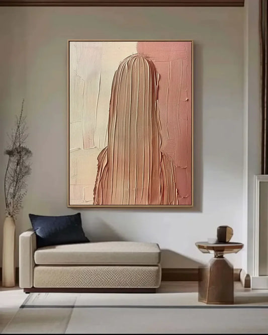 Natural Tone Minimalist Canvas Painting No.080