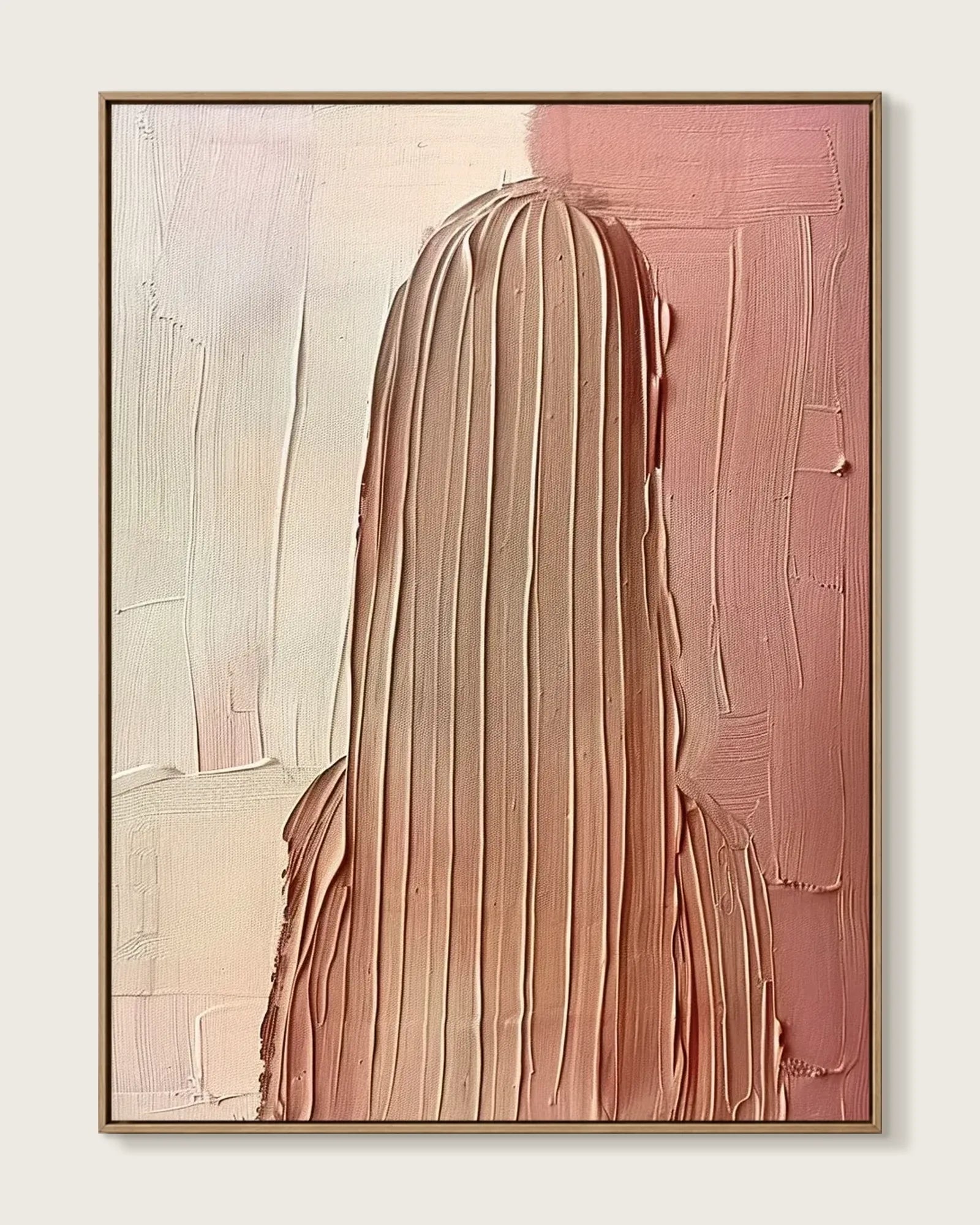 Natural Tone Minimalist Canvas Painting No.080
