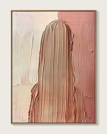 Natural Tone Minimalist Canvas Painting No.080