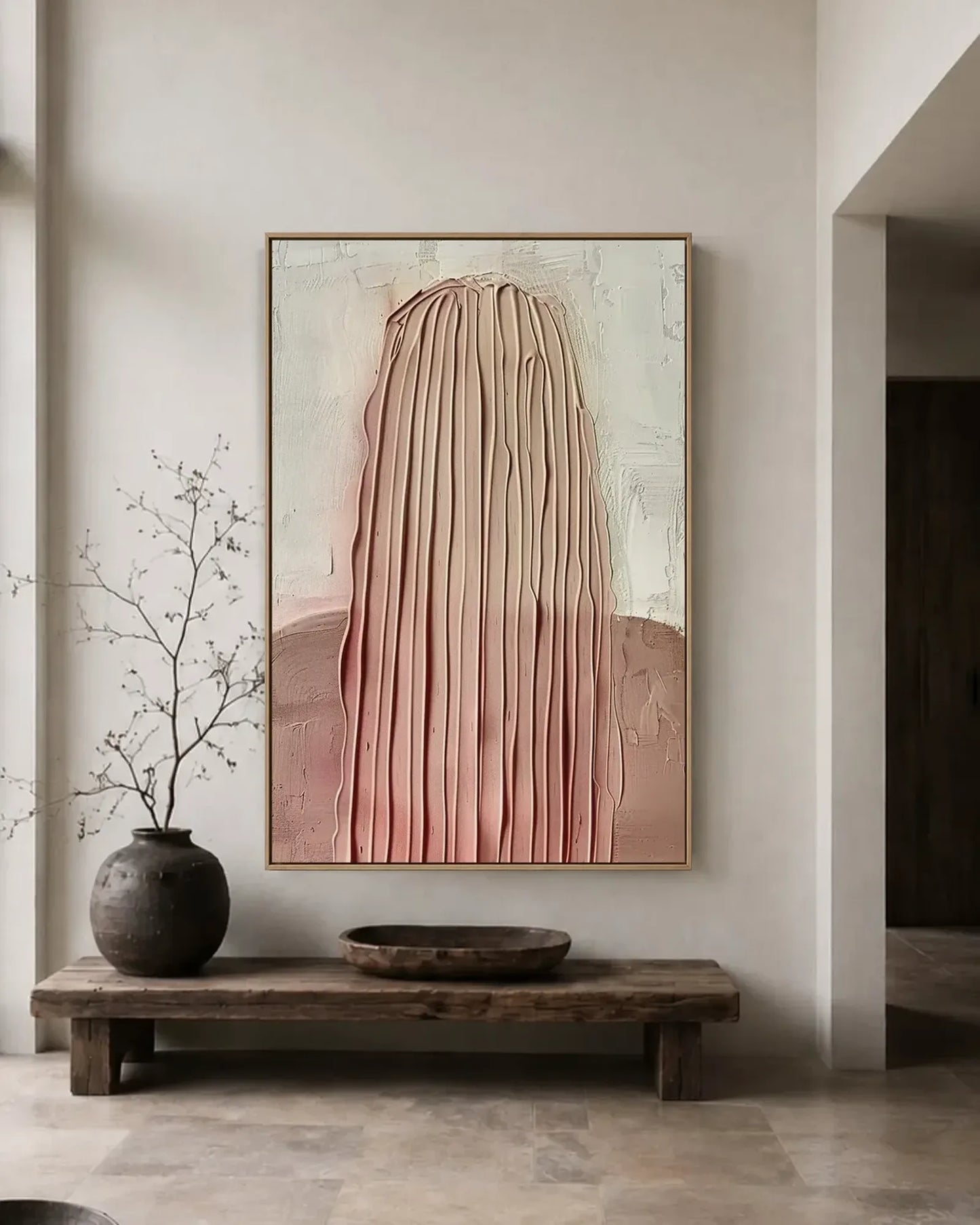 Natural Tone Minimalist Wall Decor No.079