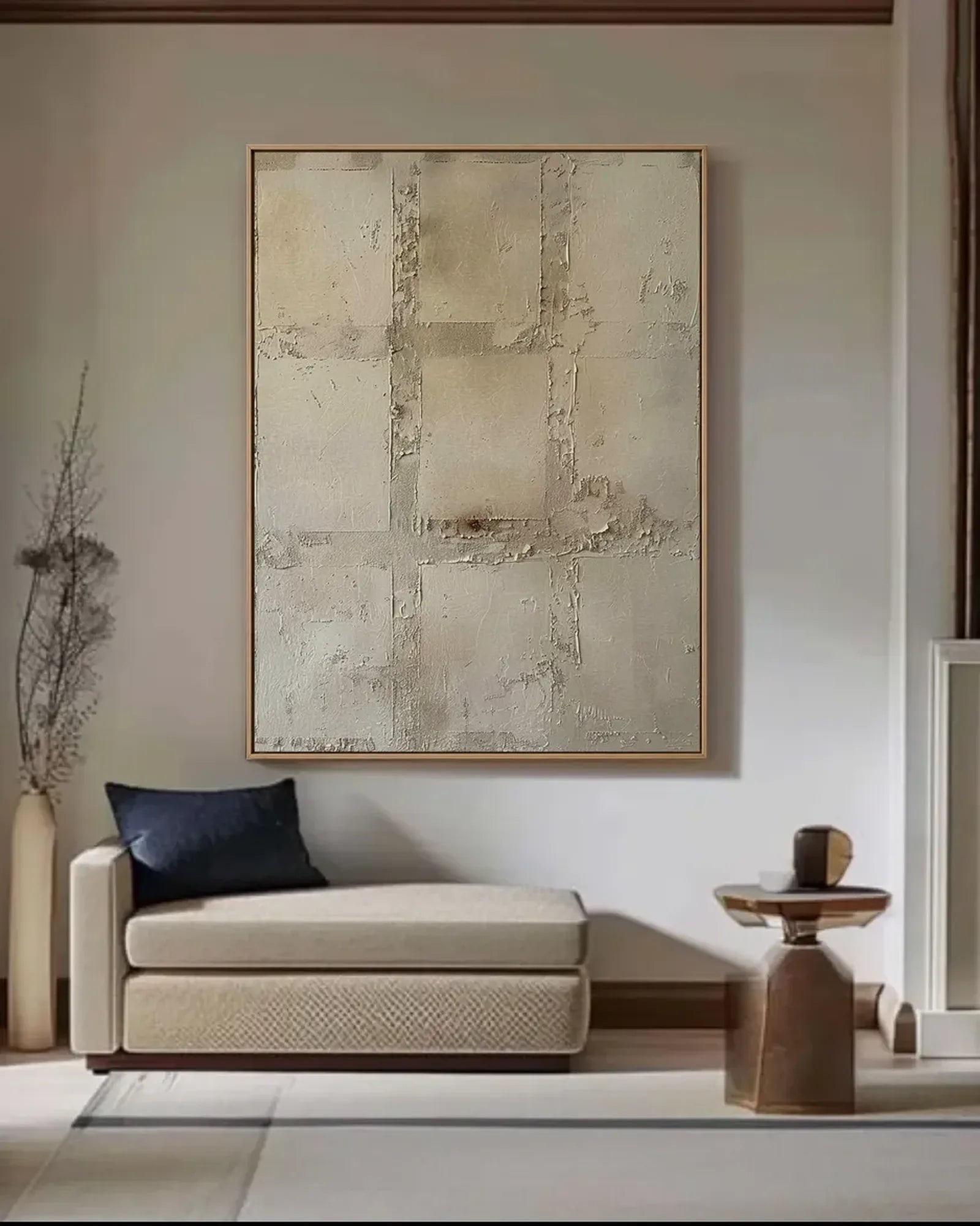 Natural Tone Wabi Sabi Canvas Art No.072
