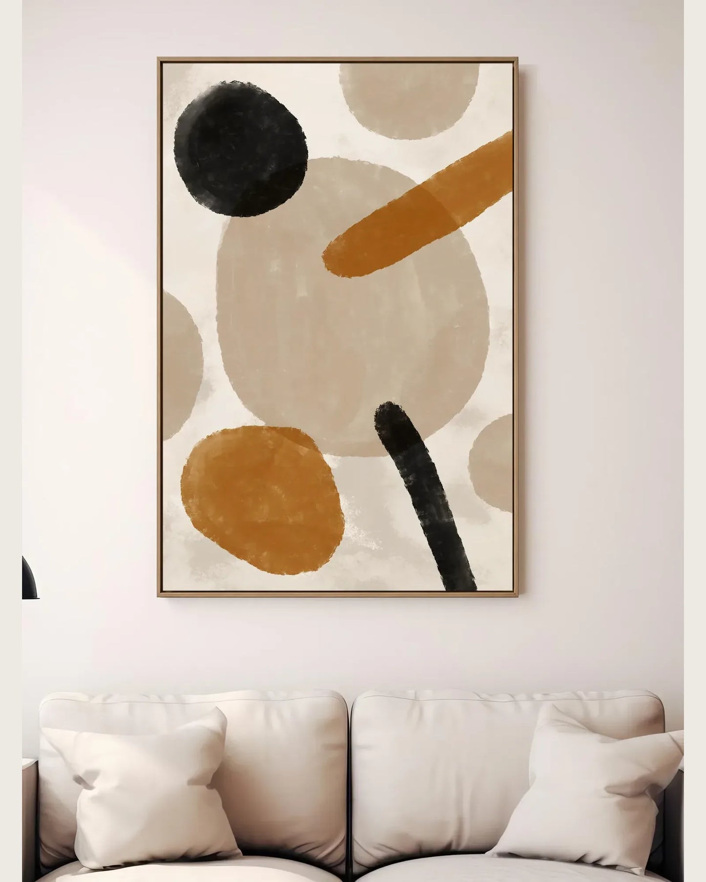 Natural Tone Wabi Sabi Canvas Painting No.075