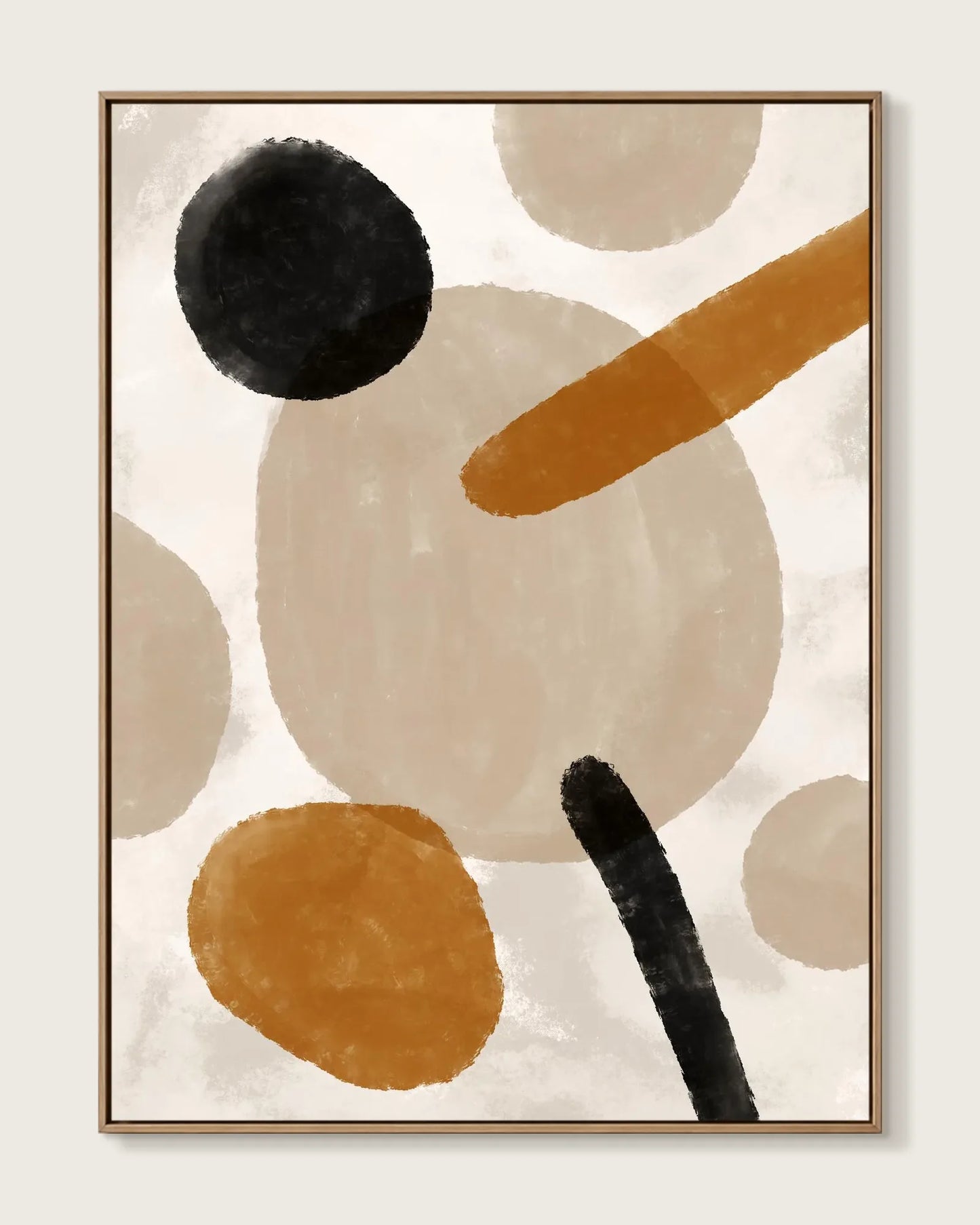 Natural Tone Wabi Sabi Canvas Painting No.075