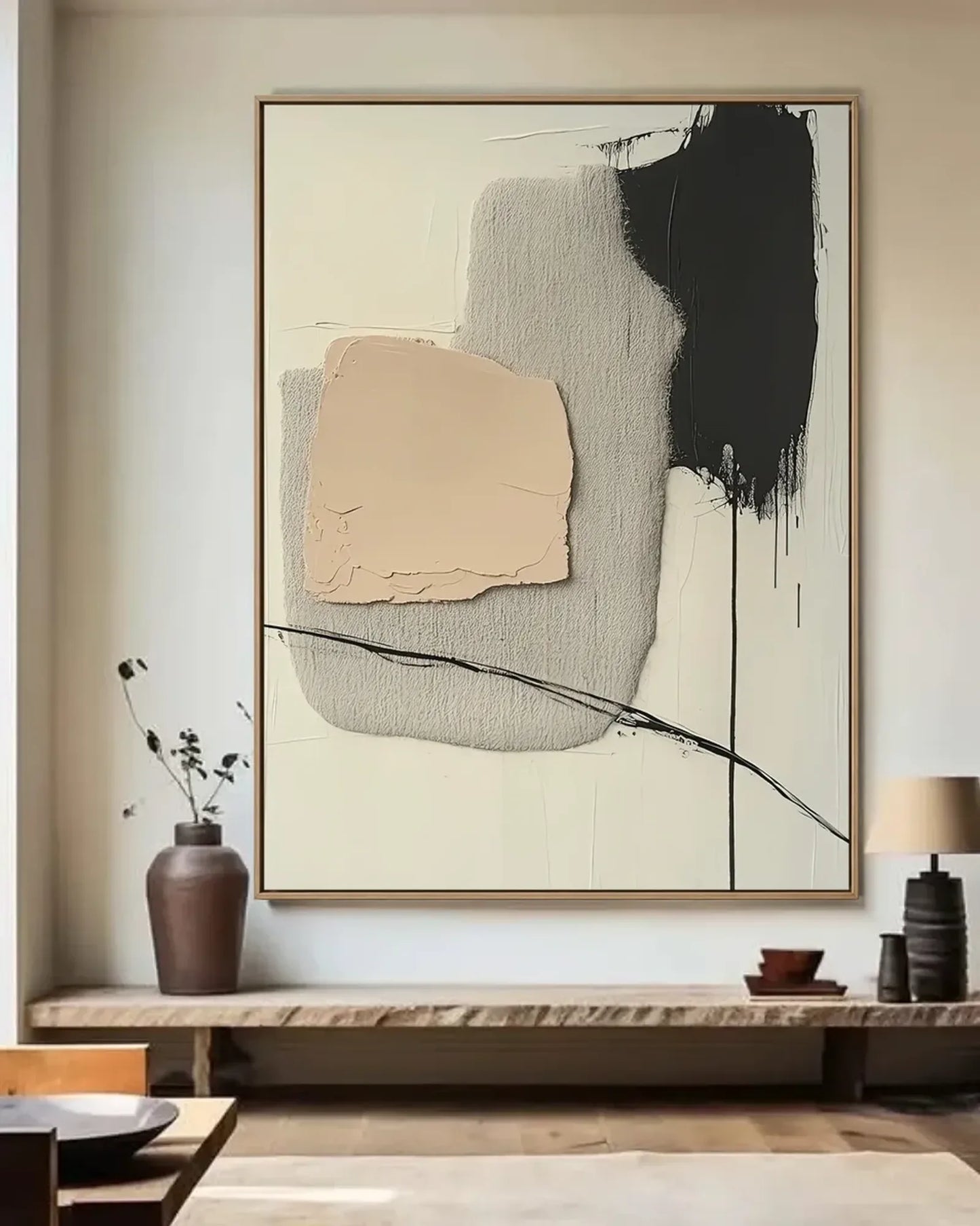 Natural Tone Wabi Sabi Wall Decor No.074
