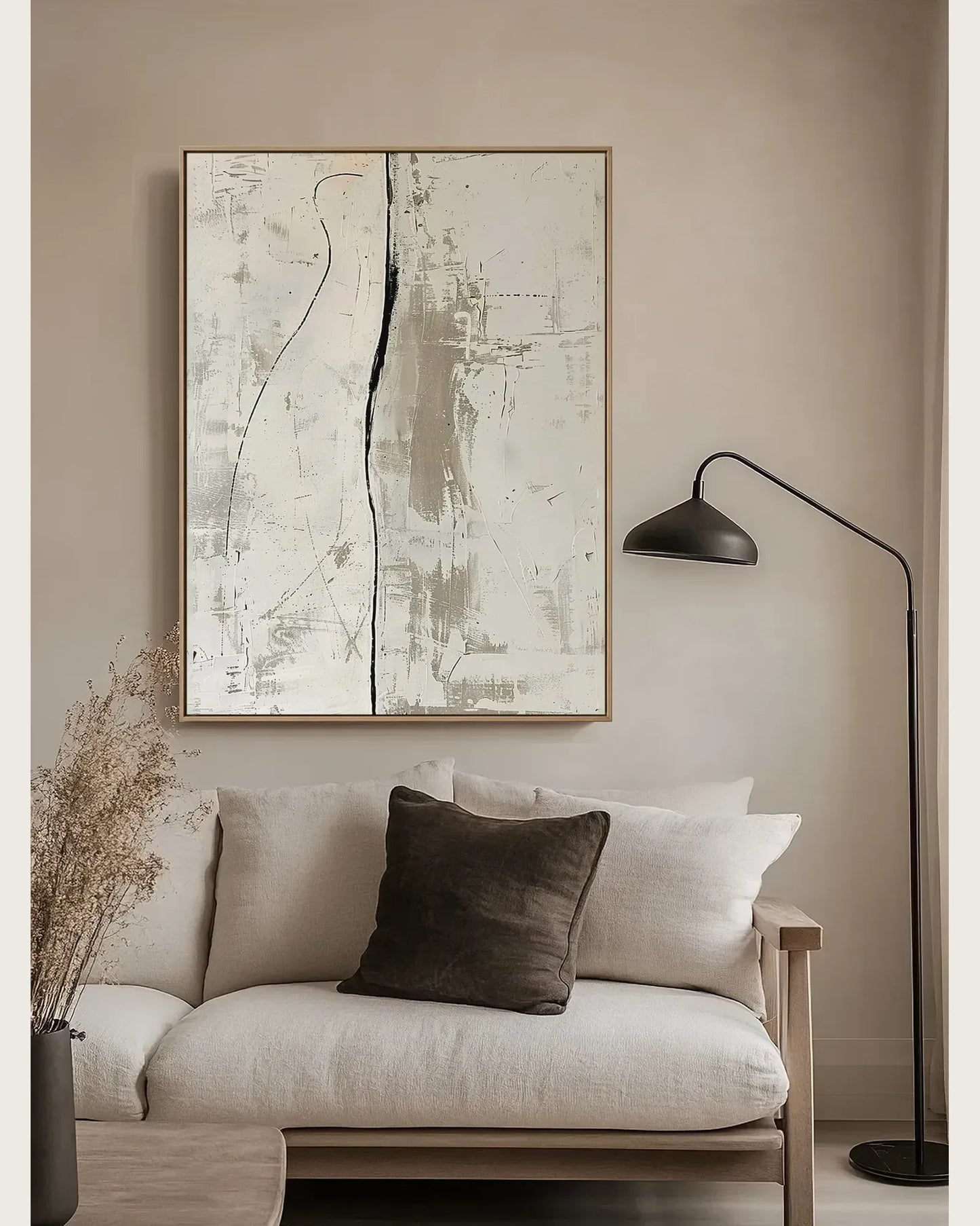 Neutral Minimalist Canvas Art No.047