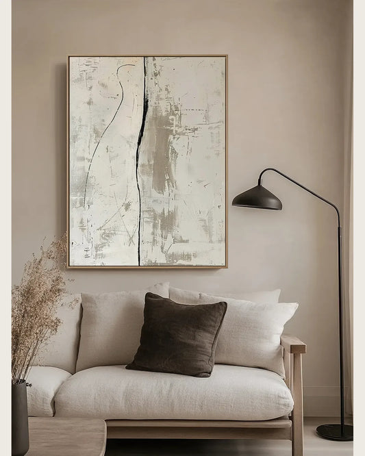 Neutral Minimalist Canvas Art No.047