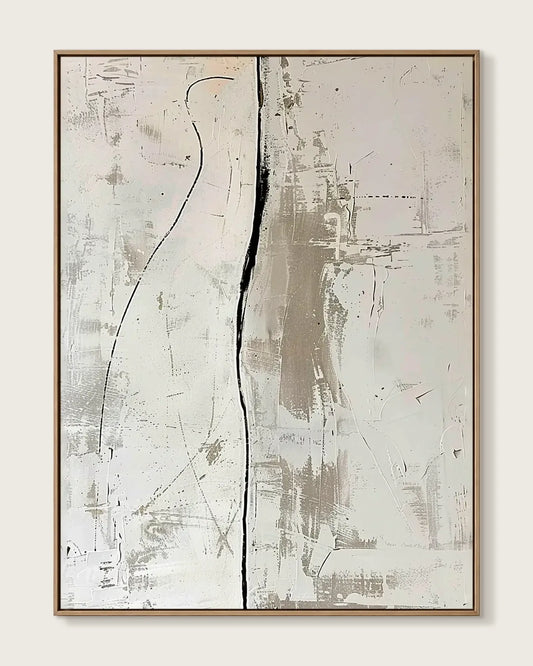 Neutral Minimalist Canvas Art No.047