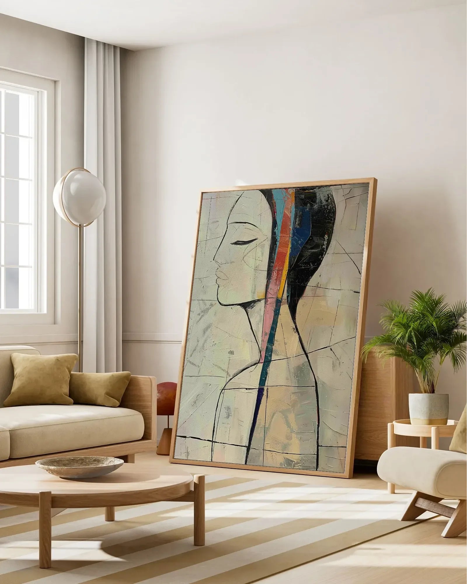 Neutral Minimalist Canvas Painting No.050