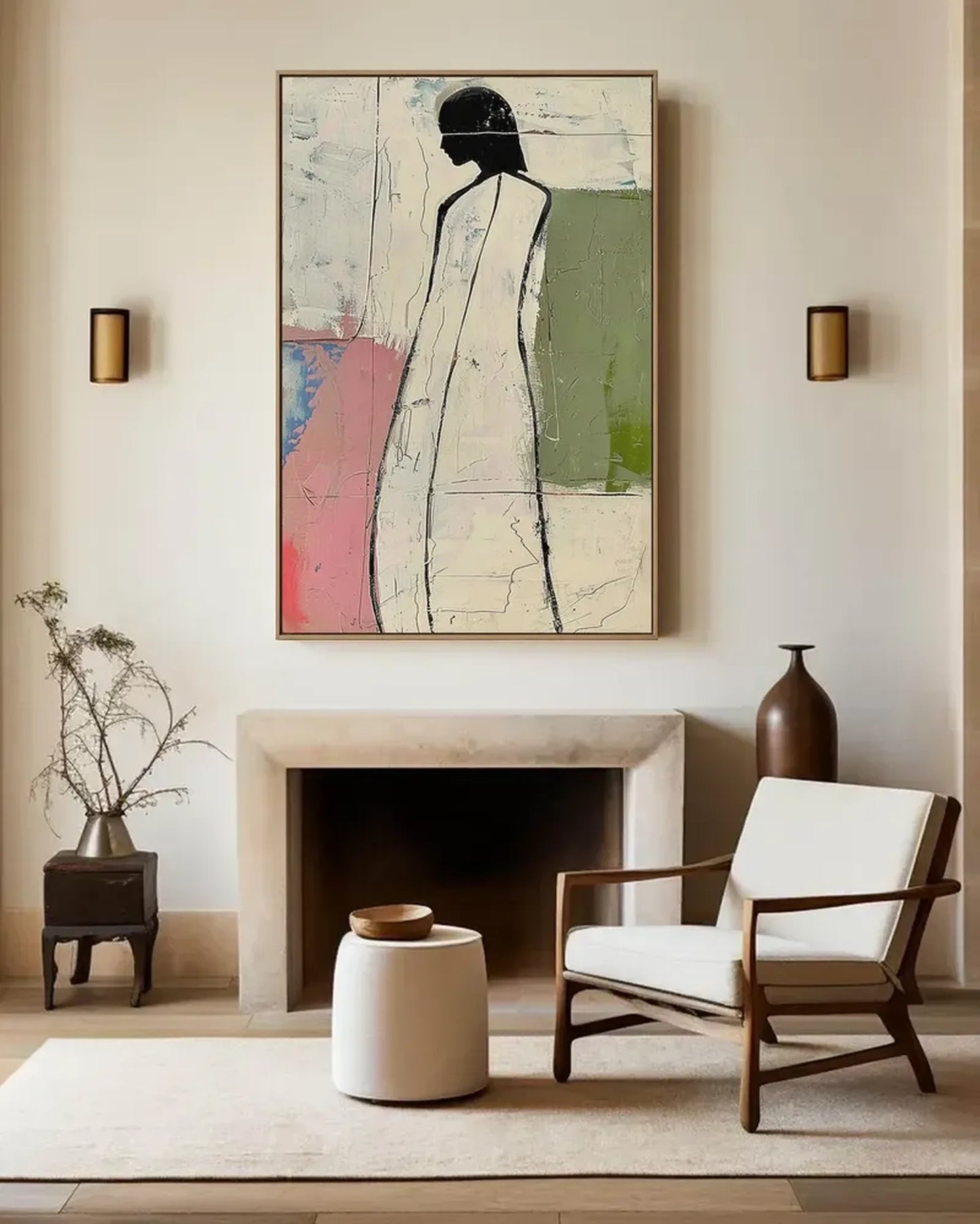 Neutral Minimalist Wall Art No.046