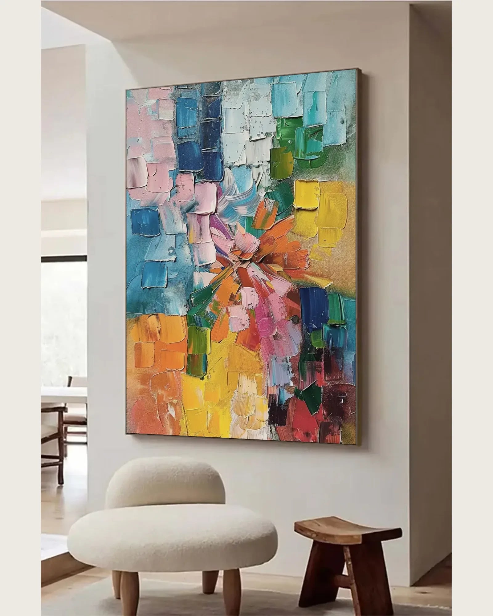 Neutral Texture Canvas Painting No.045