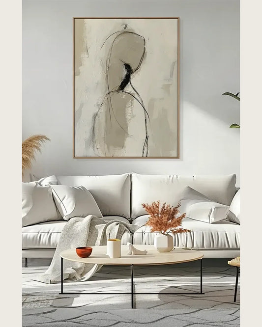 Neutral Wabi Sabi Canvas Art No.022
