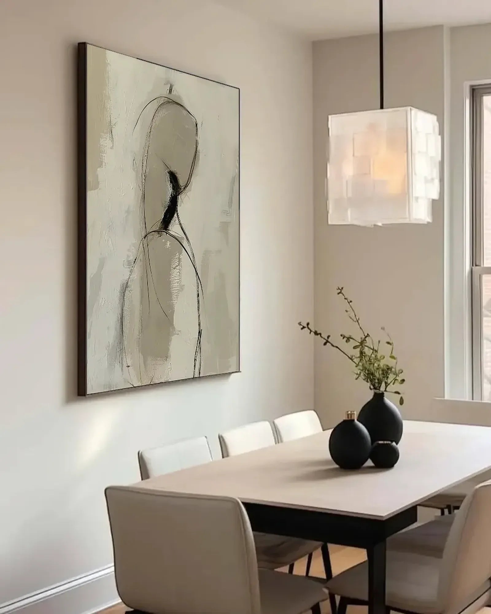 Neutral Wabi Sabi Canvas Art No.022