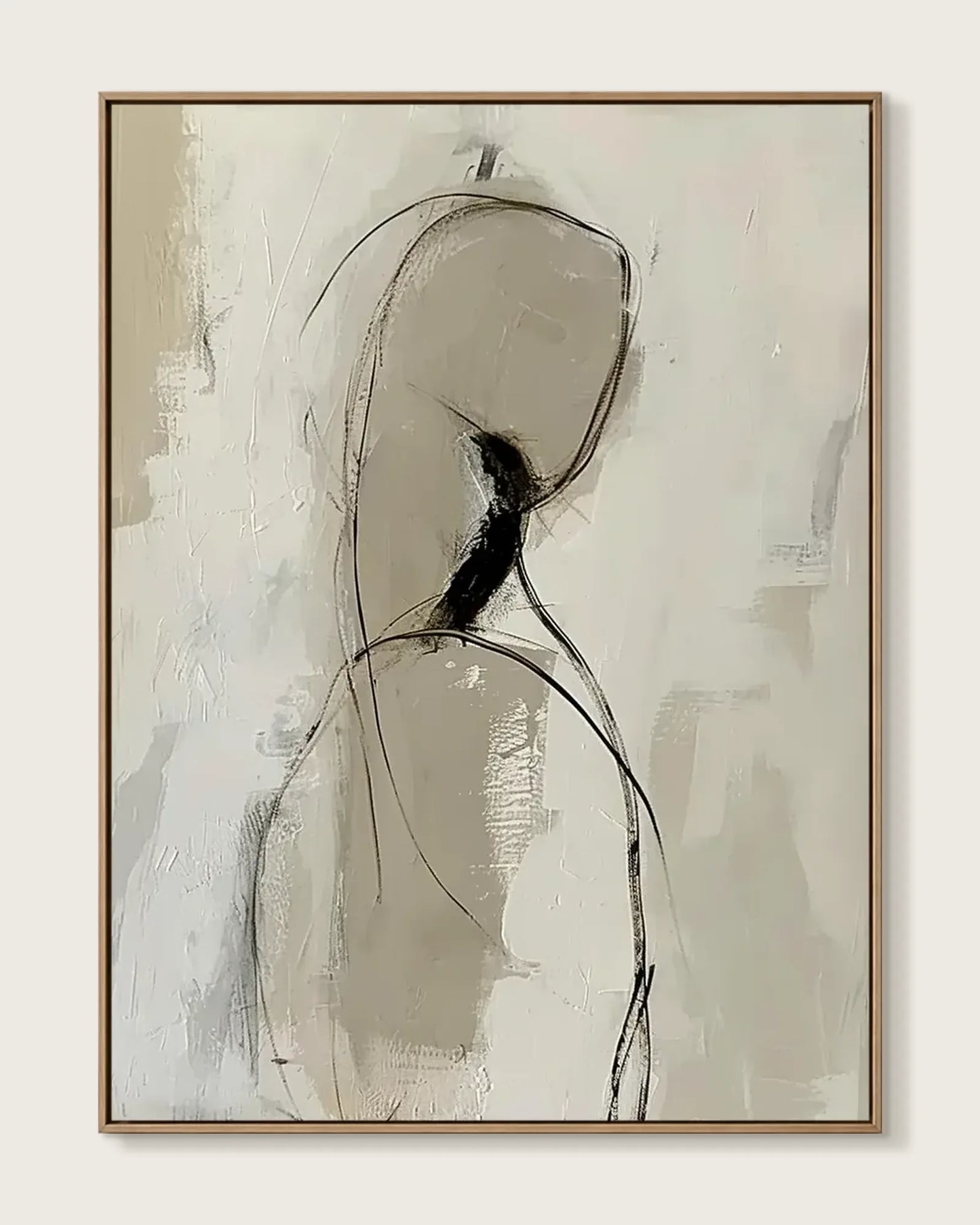 Neutral Wabi Sabi Canvas Art No.022