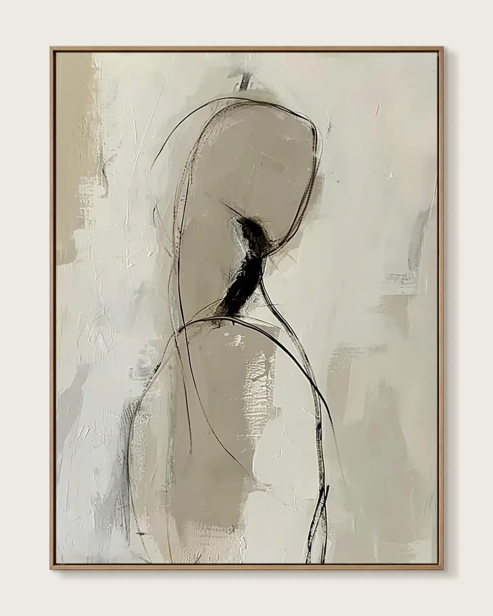 Neutral Wabi Sabi Canvas Art No.022
