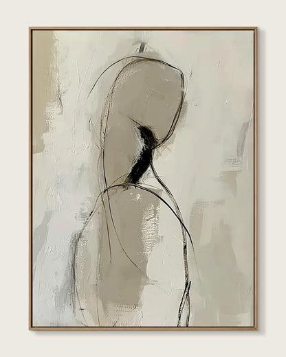 Neutral Wabi Sabi Canvas Art No.022