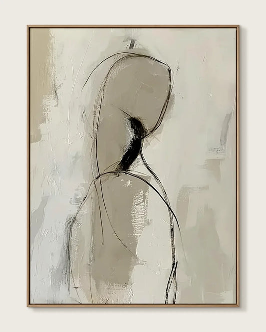 Neutral Wabi Sabi Canvas Art No.022