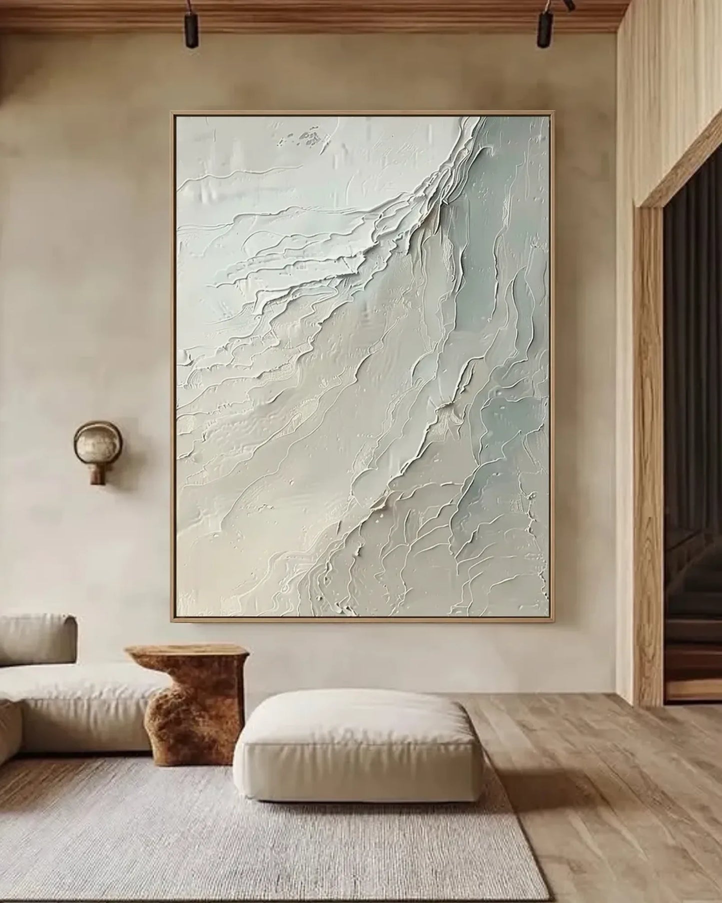 Neutral Wabi Sabi Canvas Painting No.025