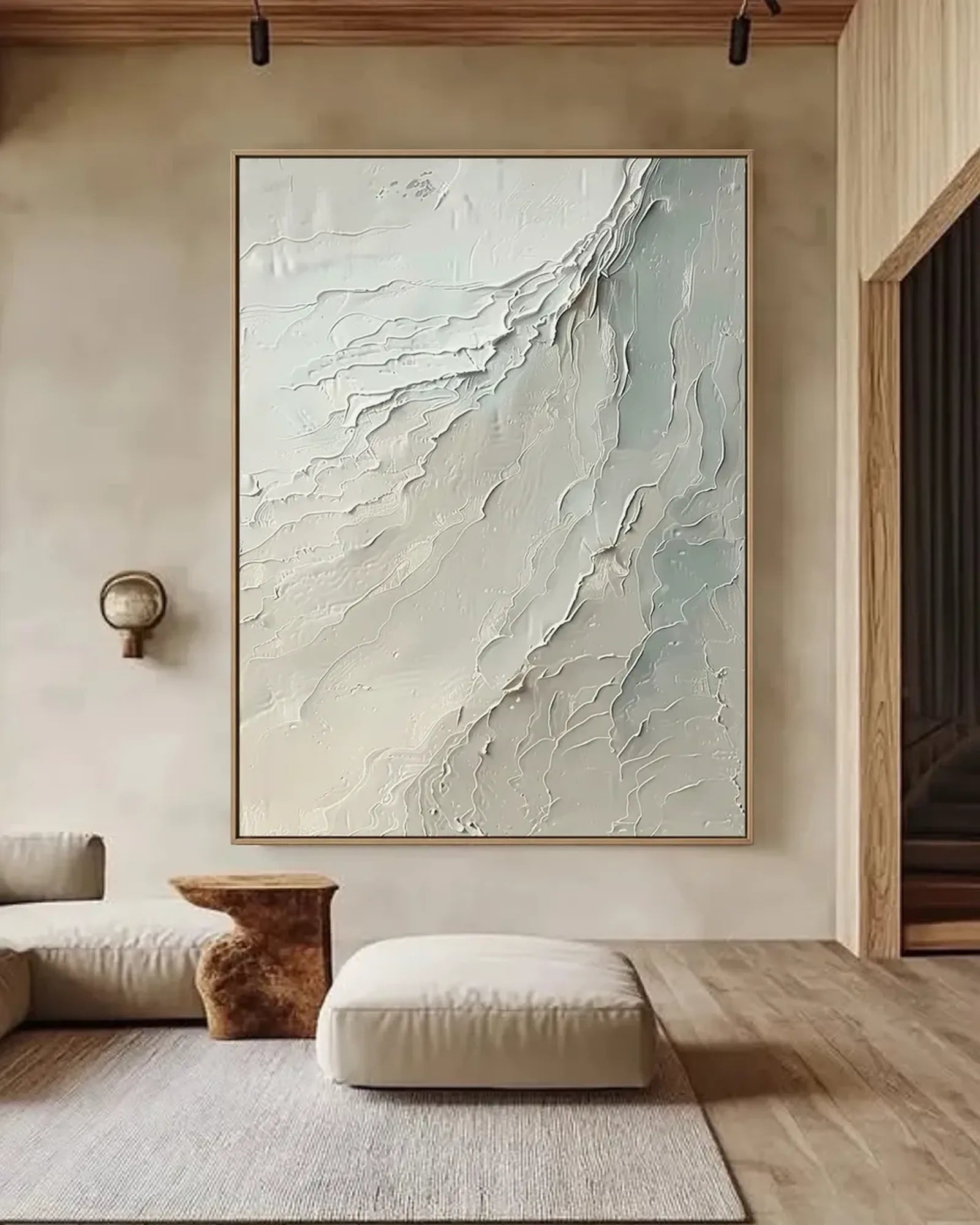 Neutral Wabi Sabi Canvas Painting No.025