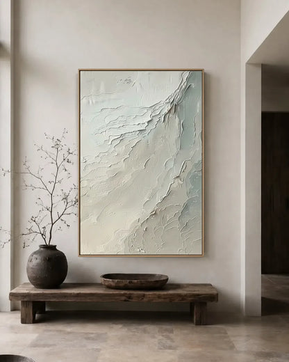 Neutral Wabi Sabi Canvas Painting No.025