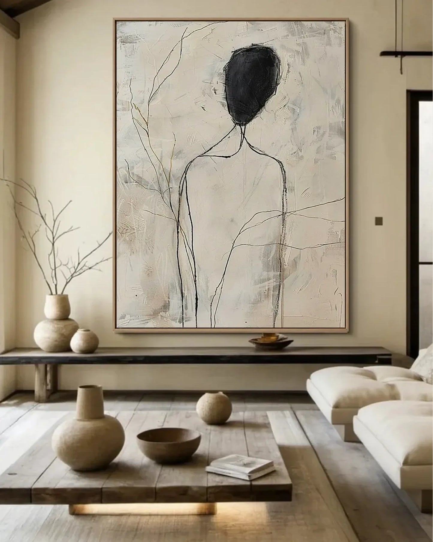 Neutral Wabi Sabi Wall Art No.021