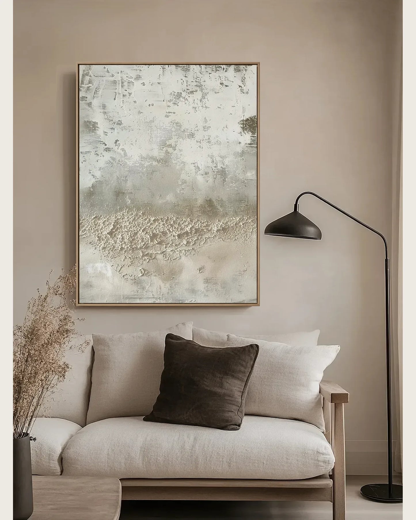 Organic Modern Wabi Sabi Canvas Painting No.015