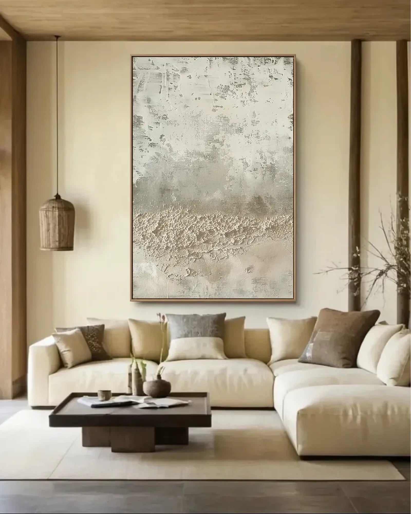 Organic Modern Wabi Sabi Canvas Painting No.015