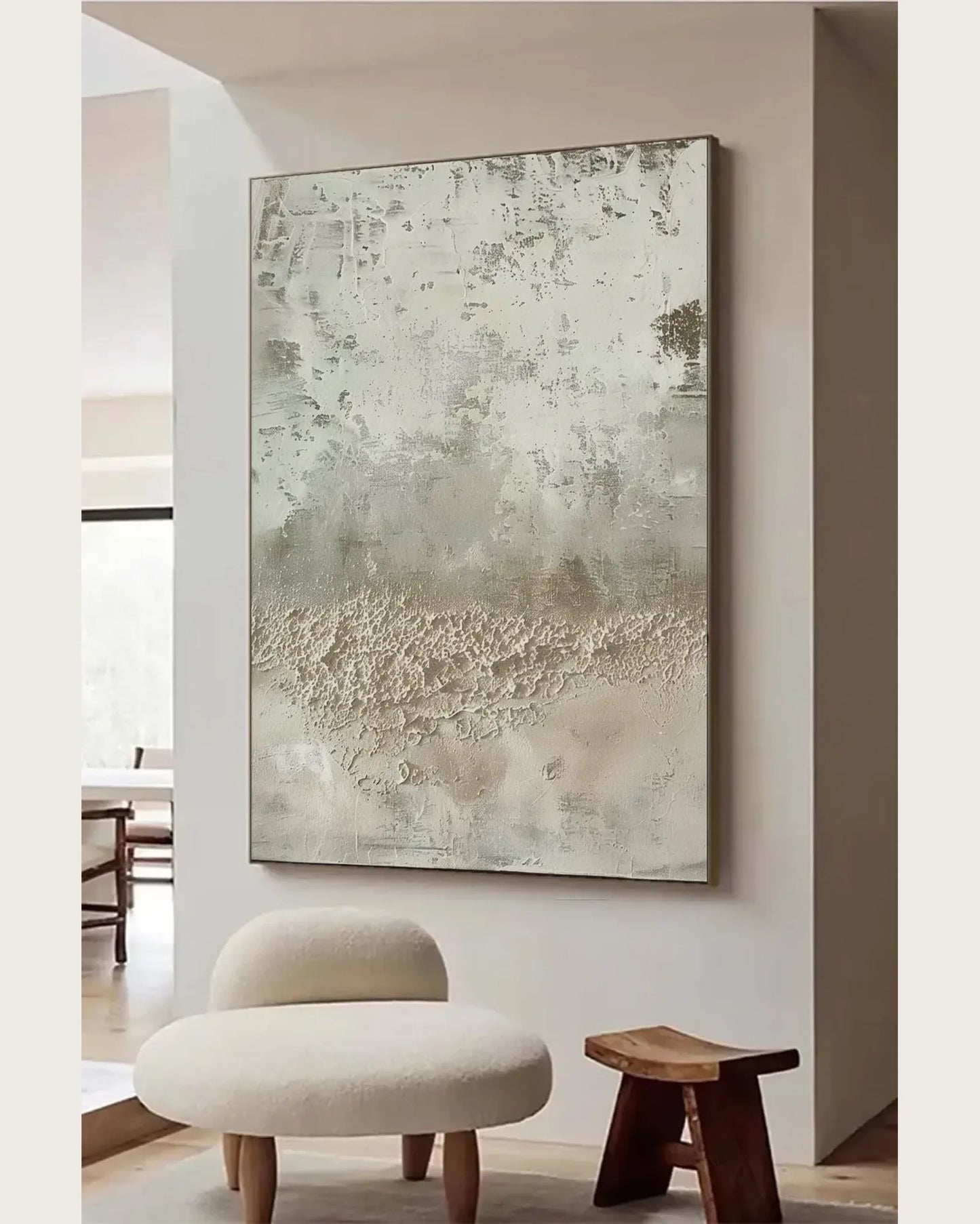 Organic Modern Wabi Sabi Canvas Painting No.015