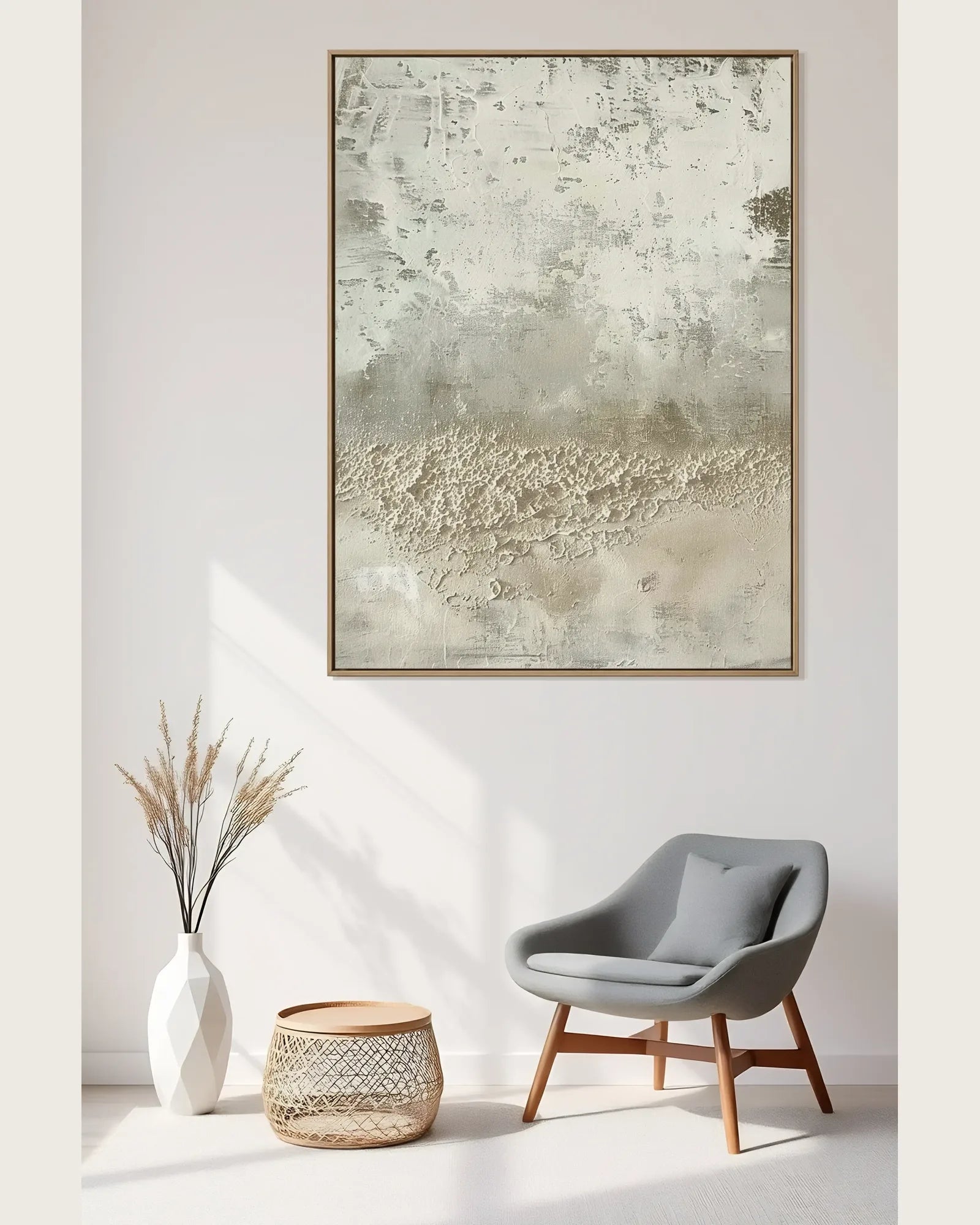 Organic Modern Wabi Sabi Canvas Painting No.015
