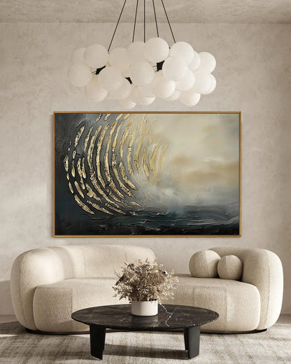 Oversized Abstract Wabi Sabi Canvas Art No.160
